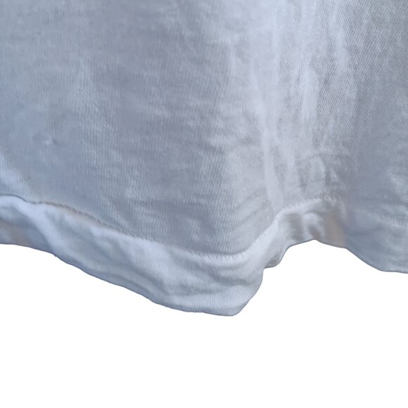 Vintage White BVD XL Mens T-Shirt Single Stitch Combed Cotton Distressed V-Neck - Picture 3 of 6
